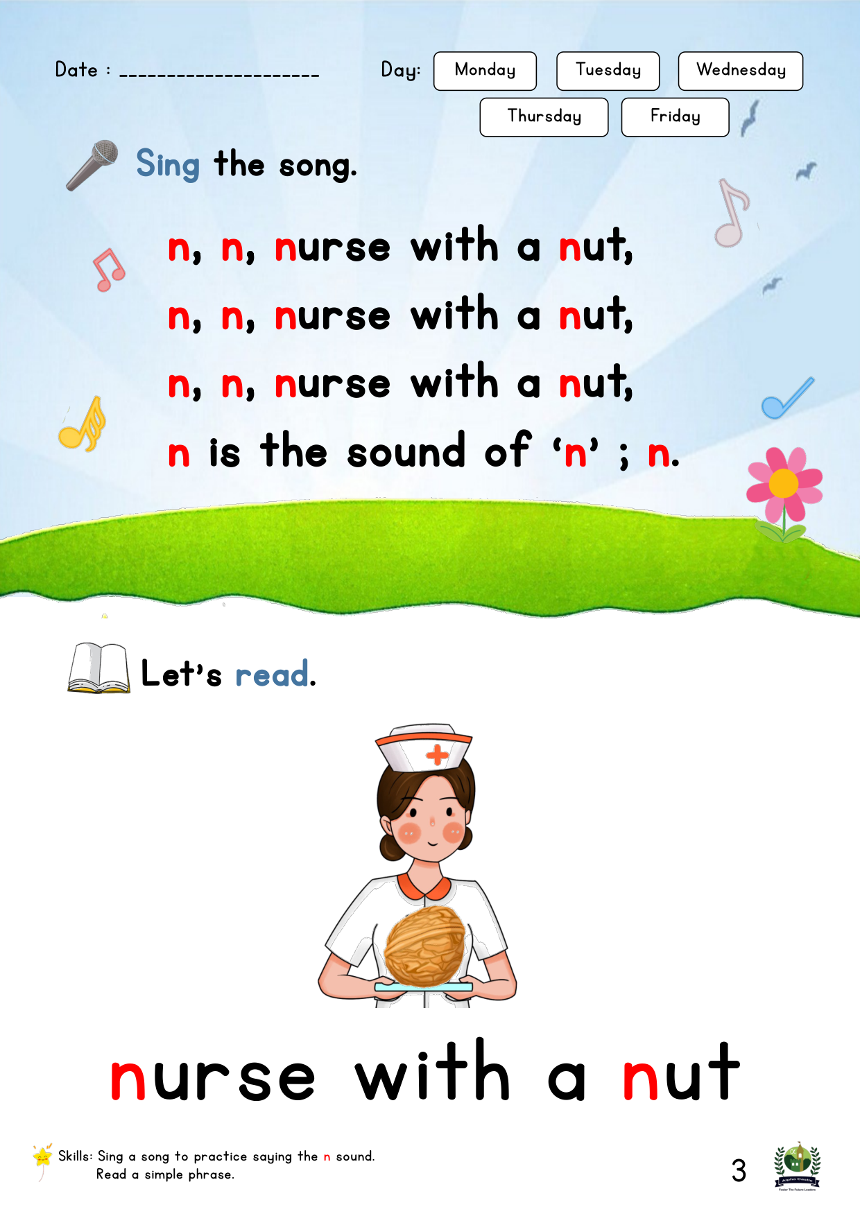Phonics Reader Page 3