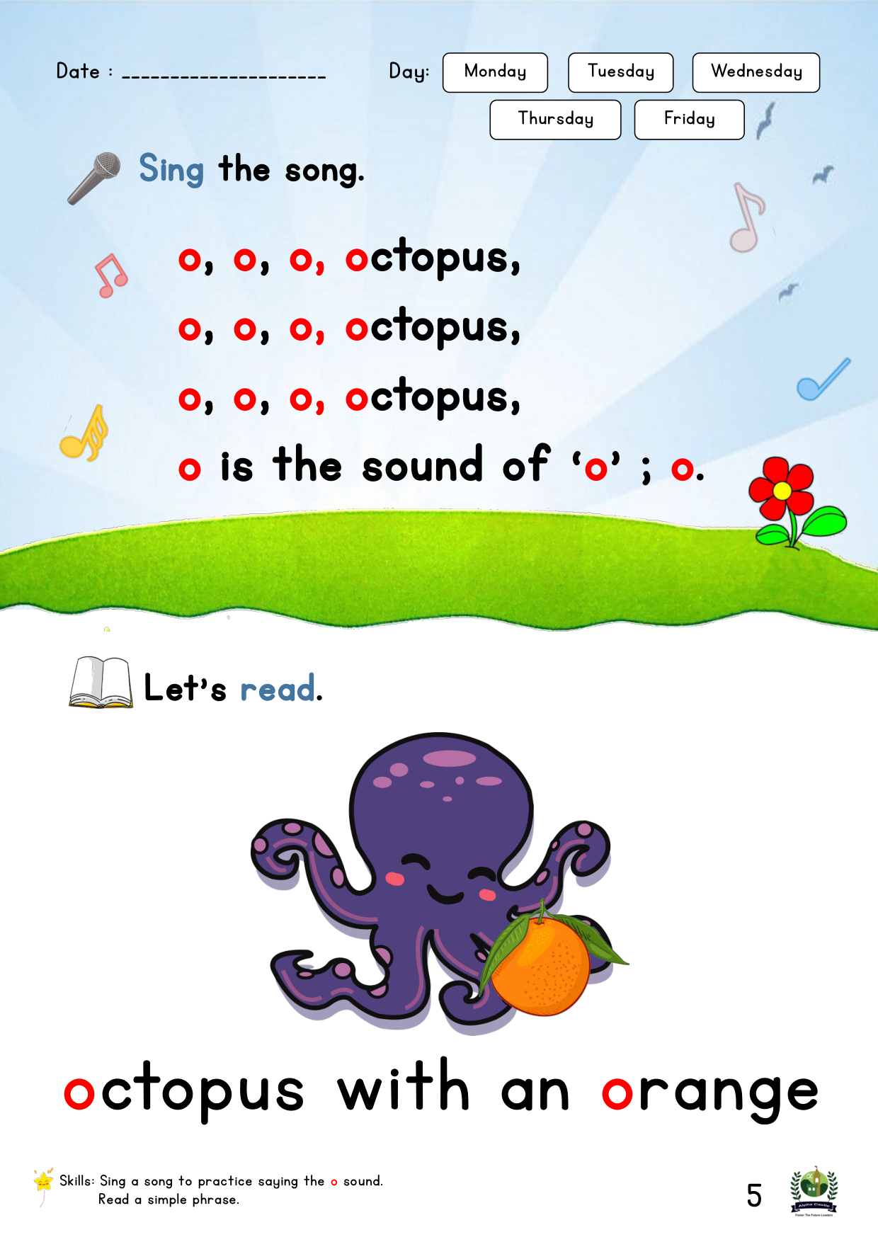 Phonics Reader Page 5