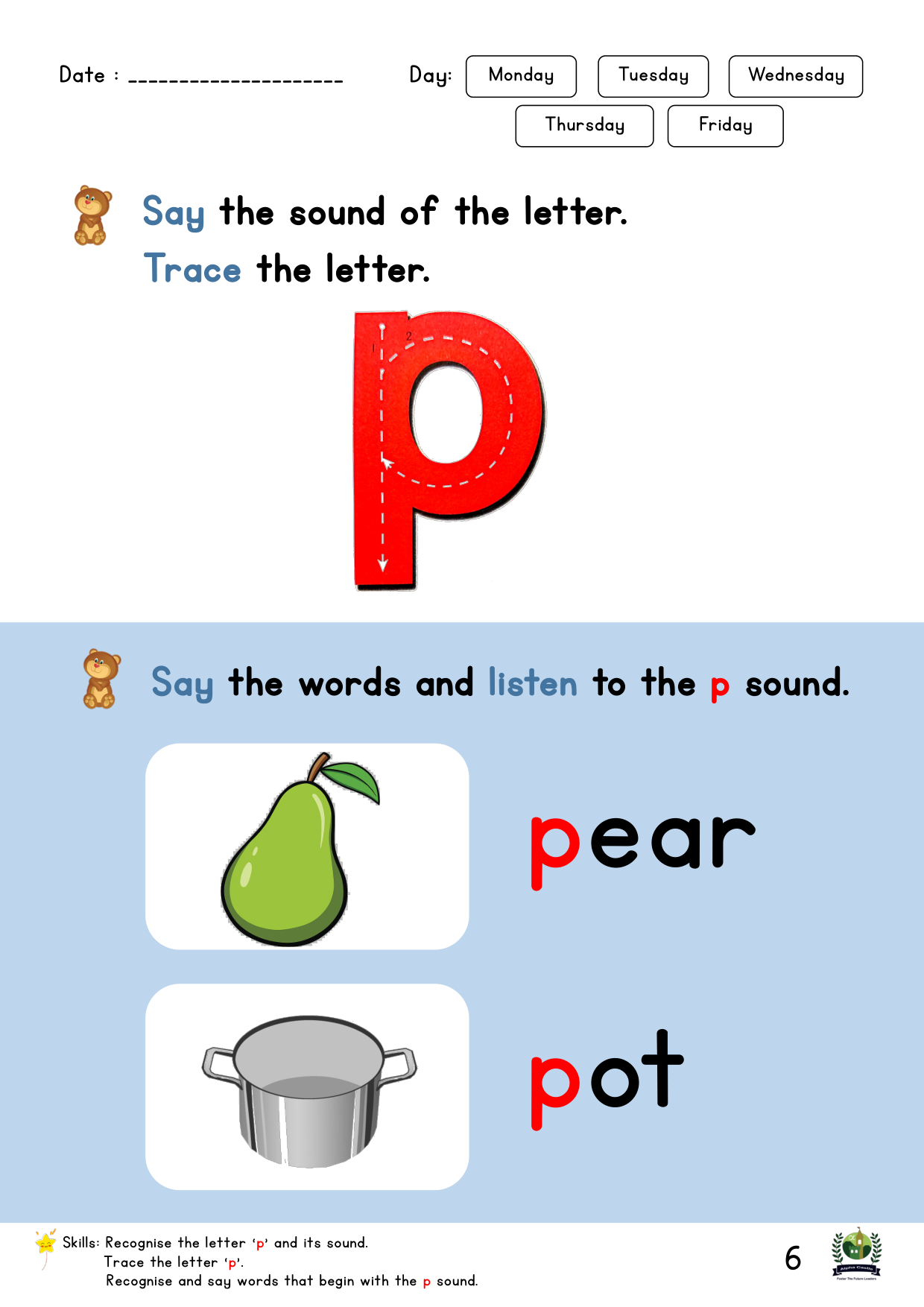 Phonics Reader Page 6