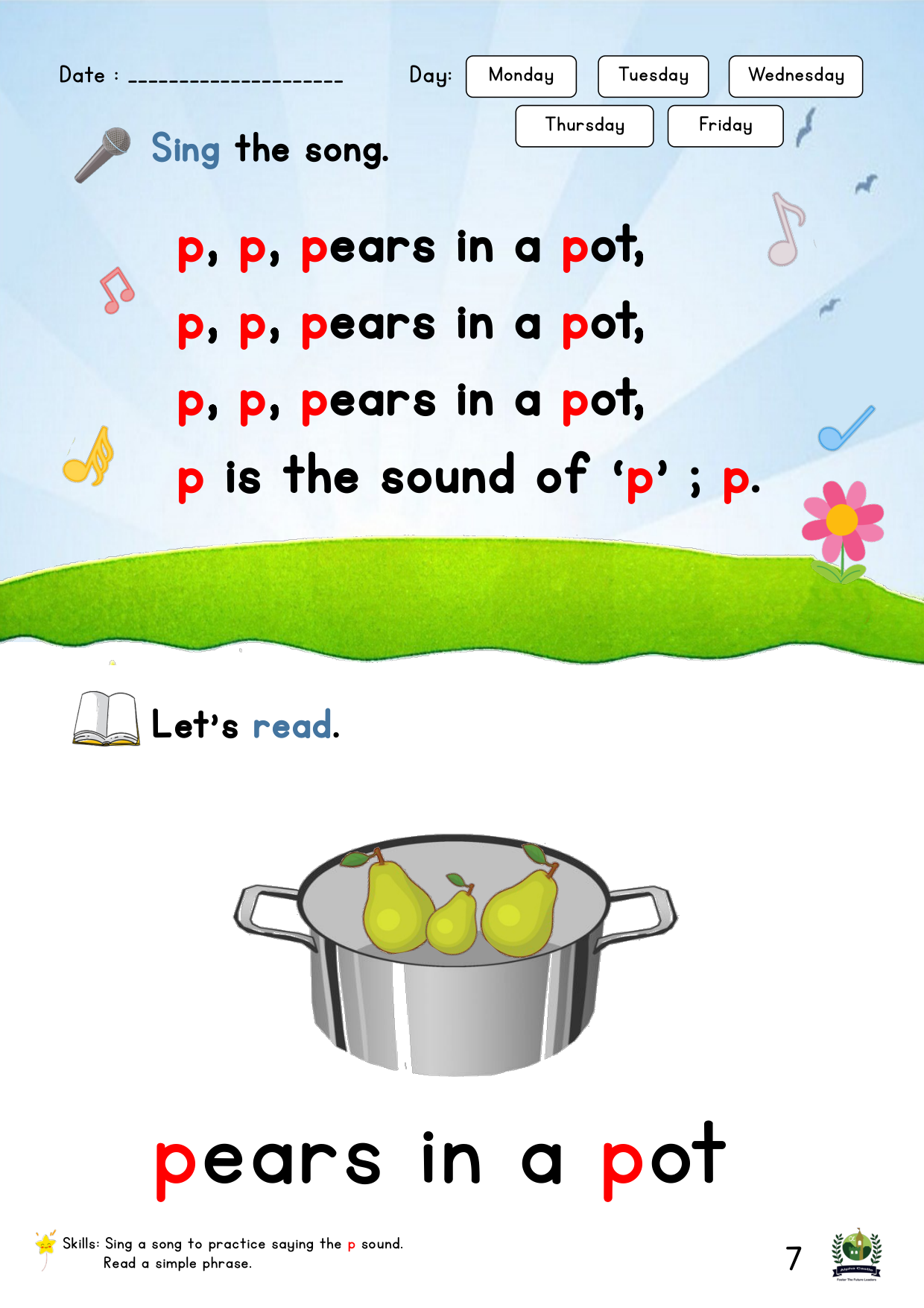 Phonics Reader Page 7