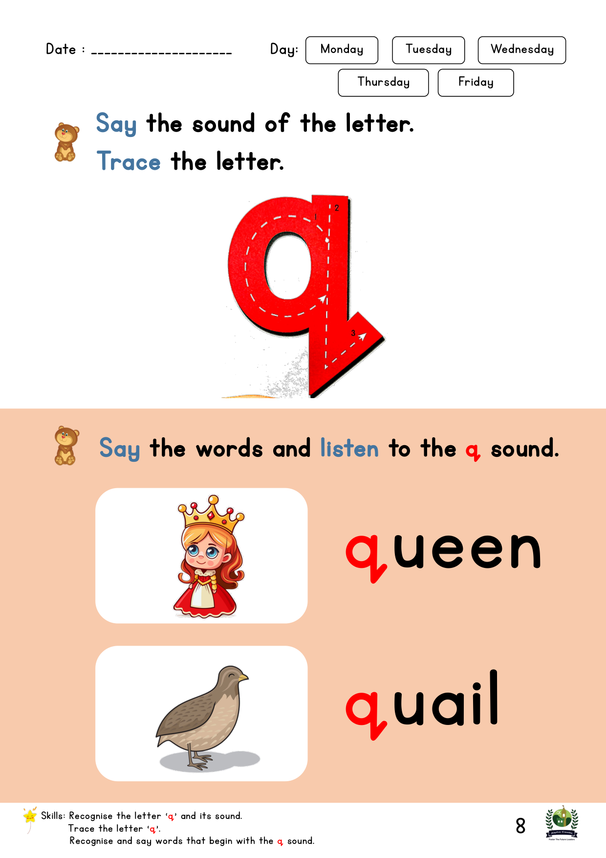 Phonics Reader Page 8