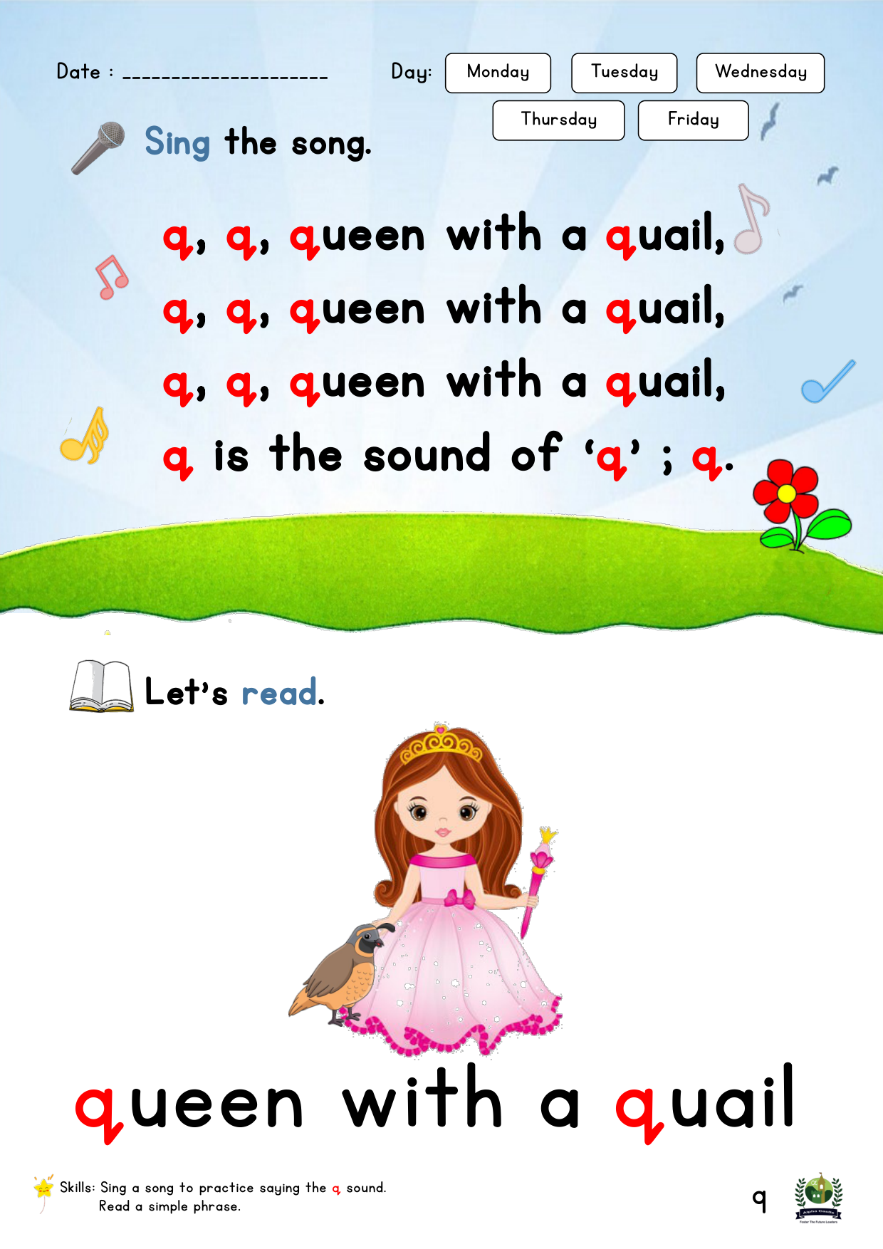 Phonics Reader Page 9