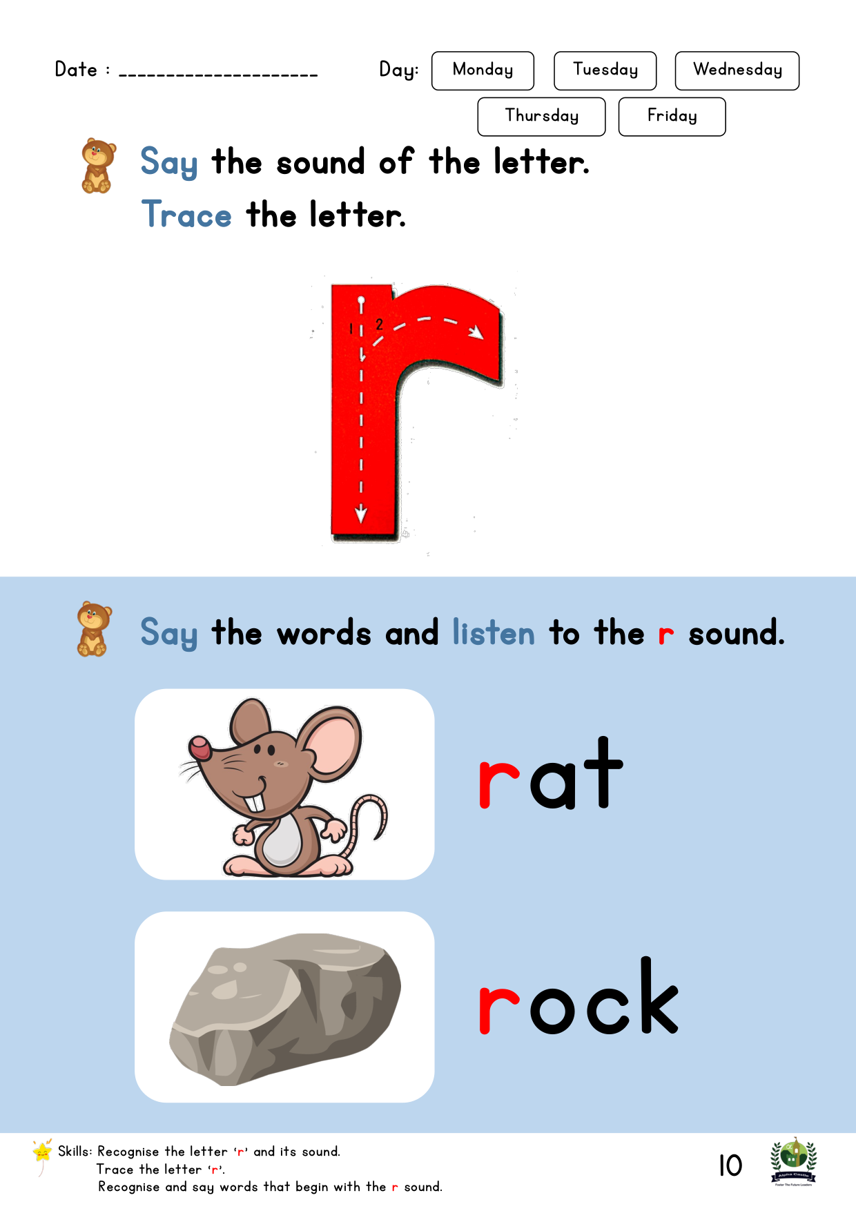 Phonics Reader Page 10