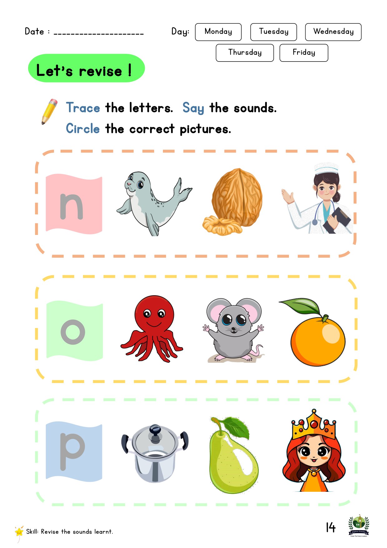 Phonics Reader Page 14