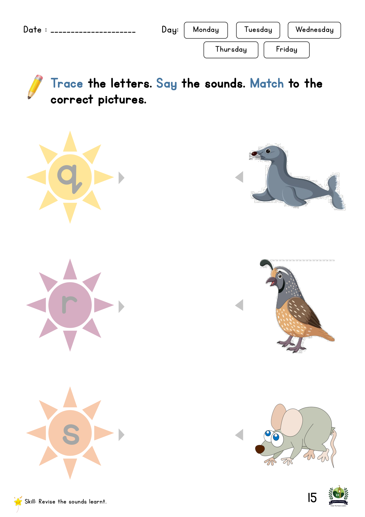 Phonics Reader Page 15