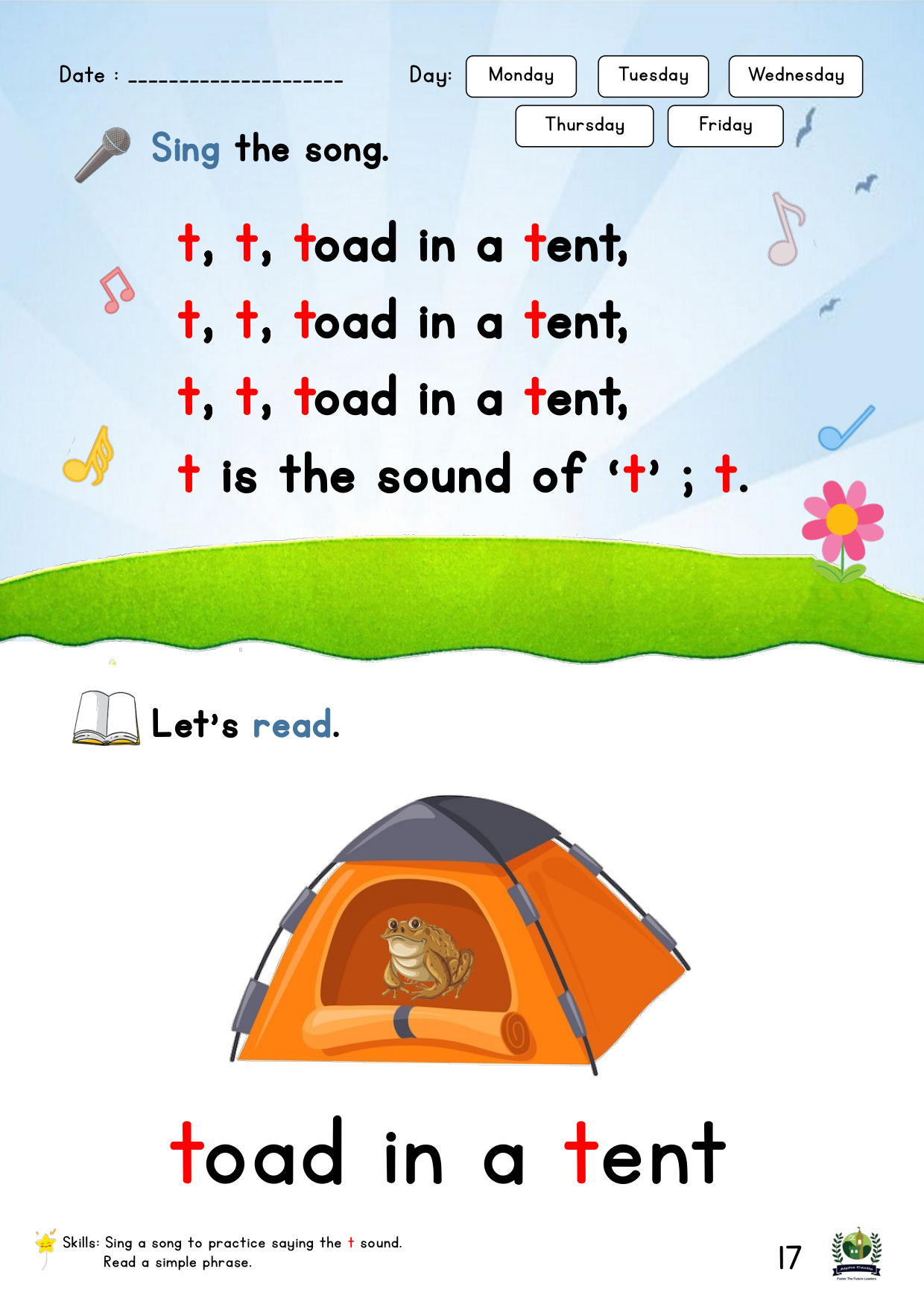Phonics Reader Page 17