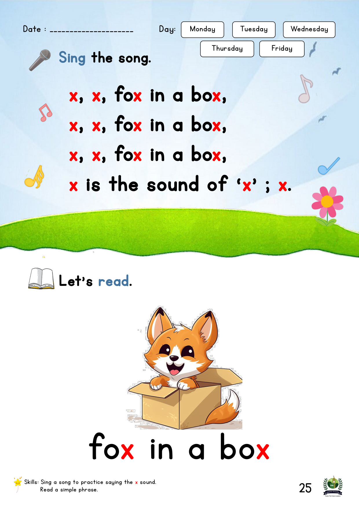 Phonics Reader Page 25