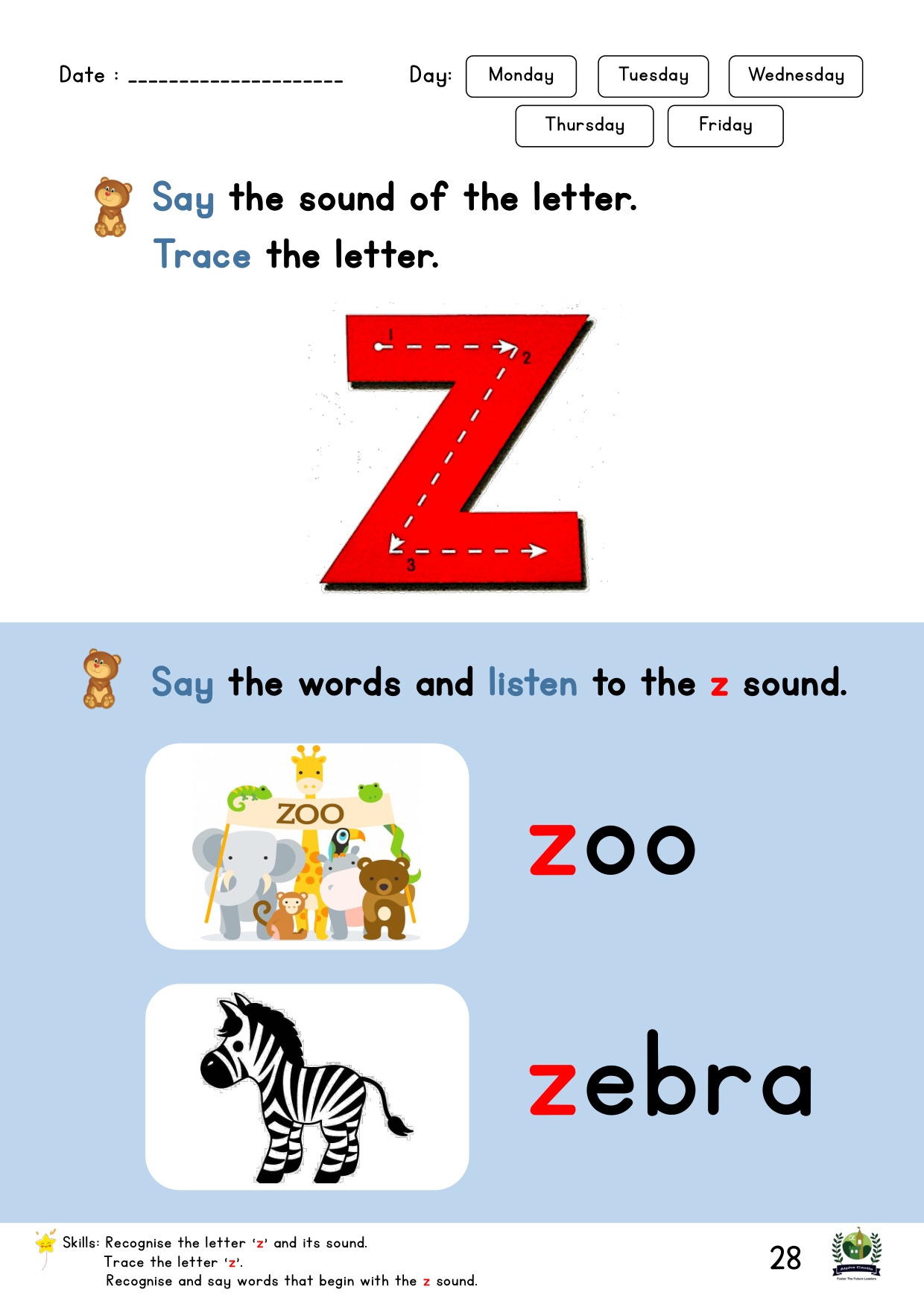 Phonics Reader Page 28