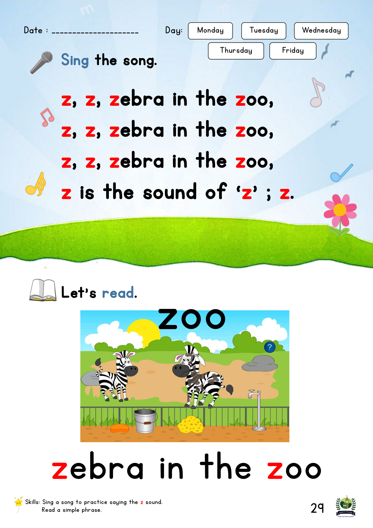 Phonics Reader Page 29
