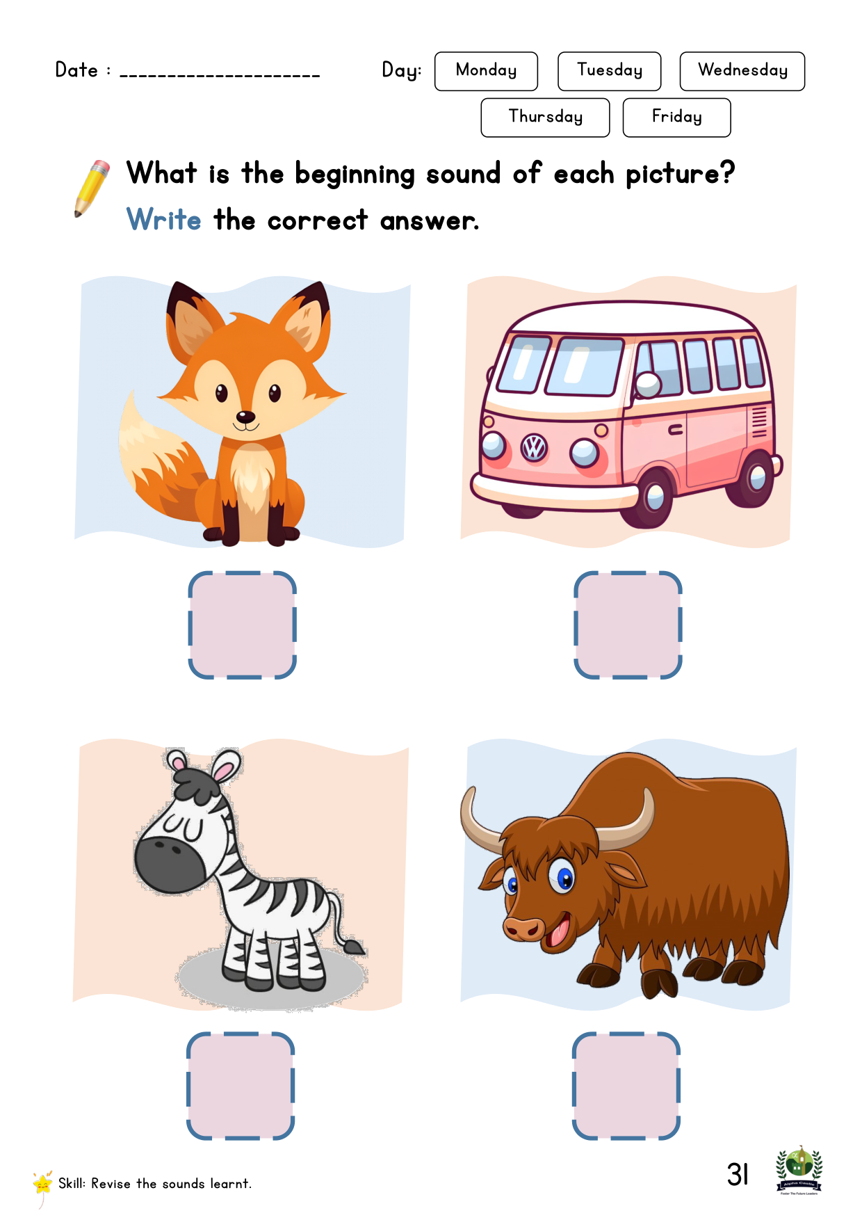 Phonics Reader Page 31
