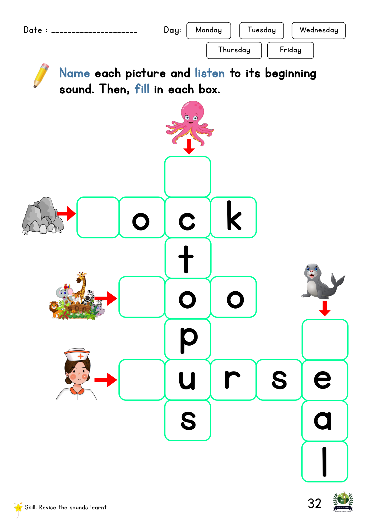 Phonics Reader Page 32