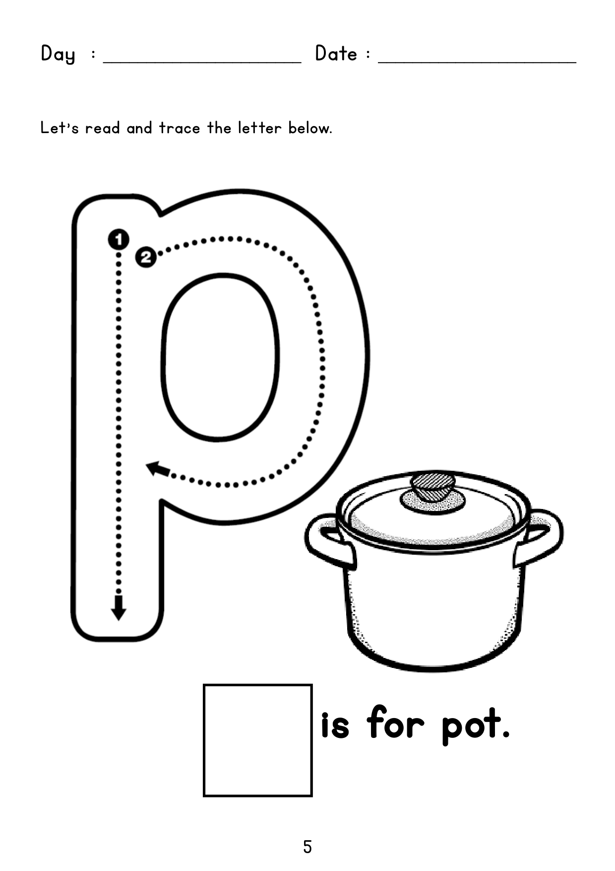 Writing Book Page 5