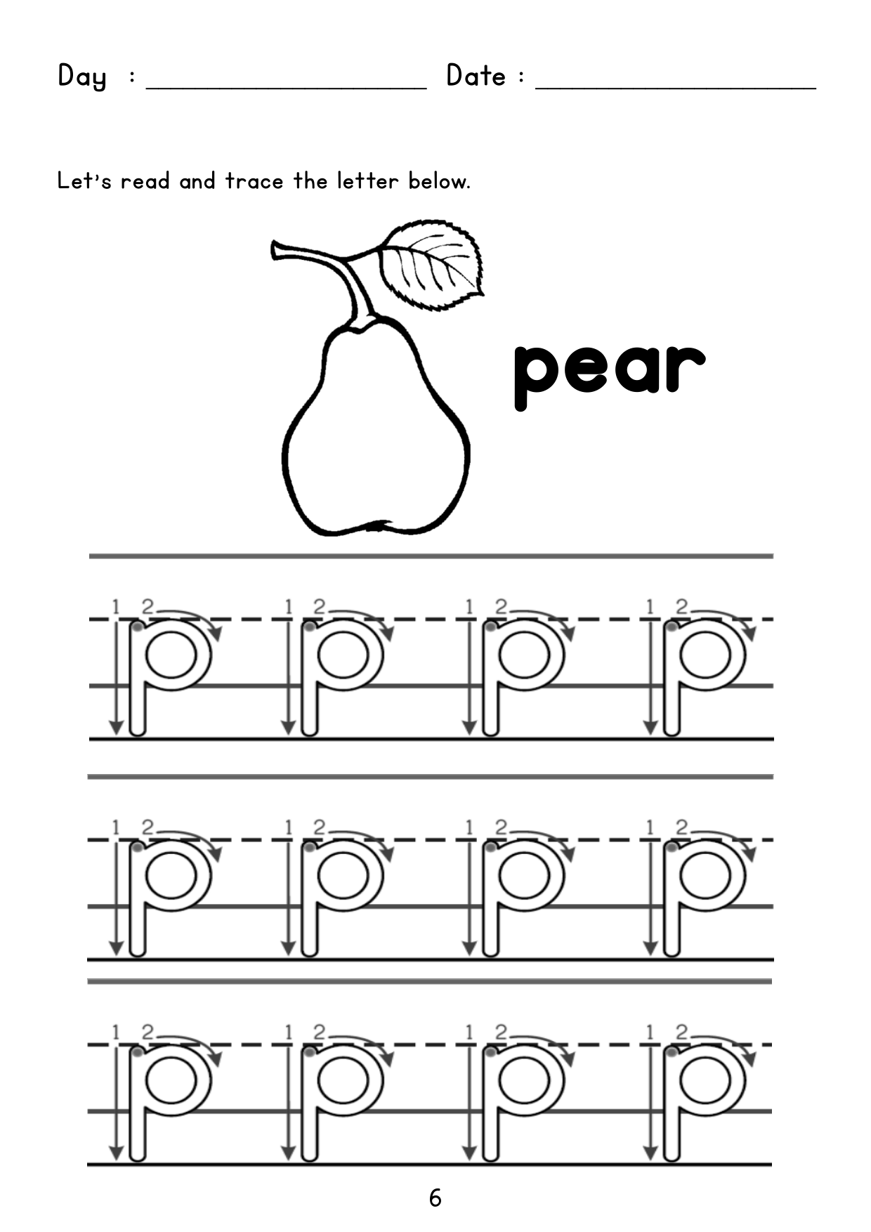 Writing Book Page 6