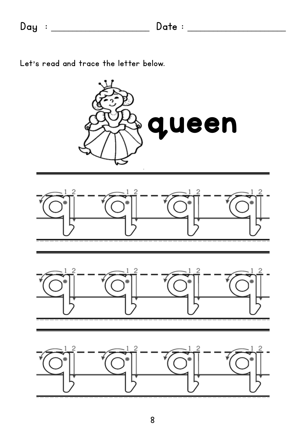 Writing Book Page 8